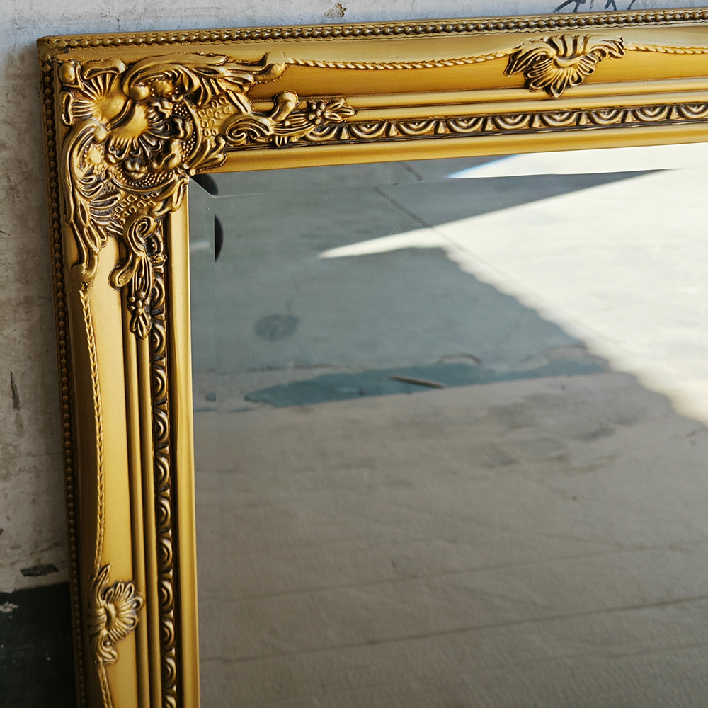 Provence Antique Gold Rectangle Wall Mirror 50cm x 60cm - Image 3