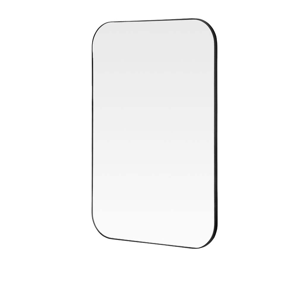 Arendal Black Curved Wall Mirror 60cm x 90cm - Image 3