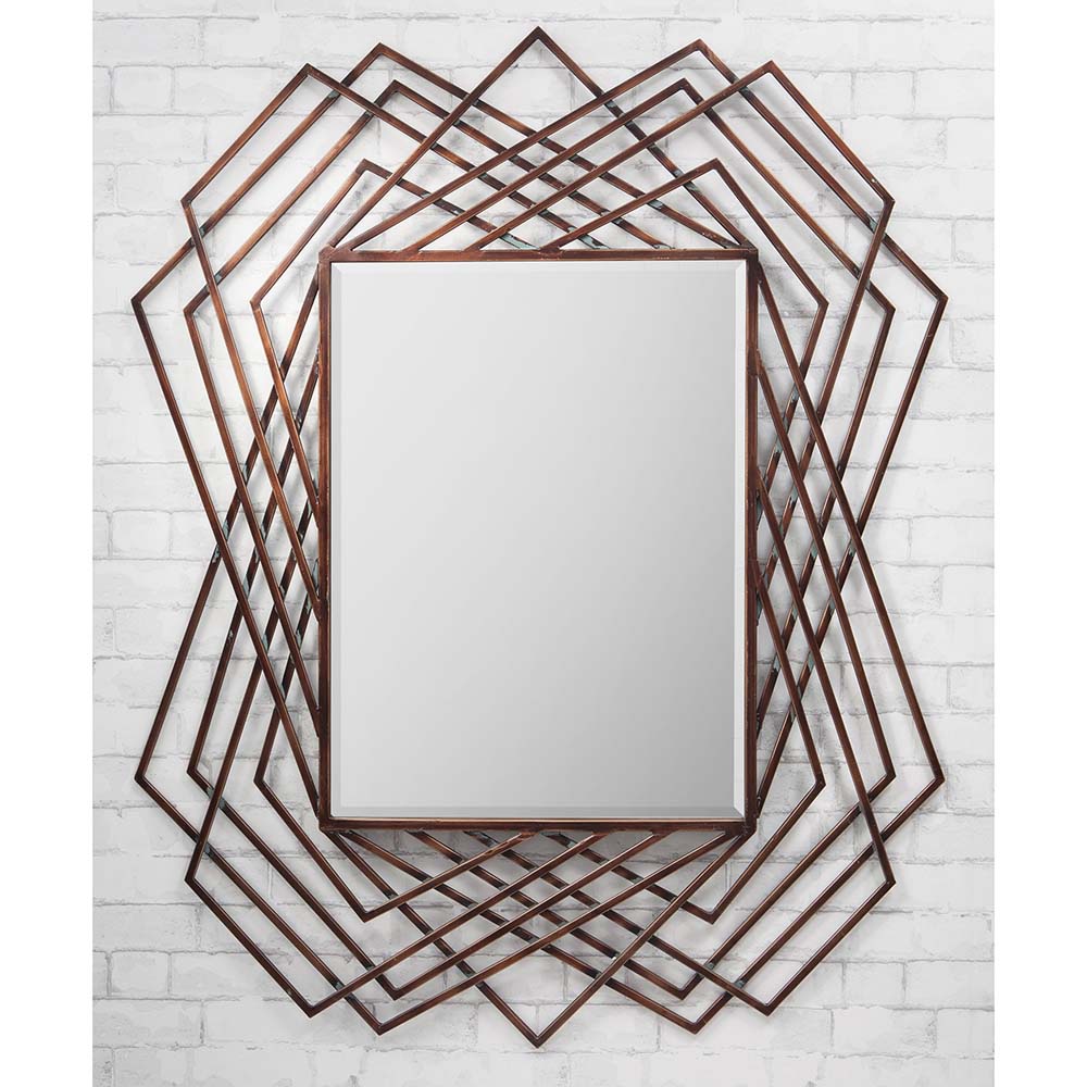 Spellman Modern Metal Wall Mirror – 109.5cm x 94cm - Image 3