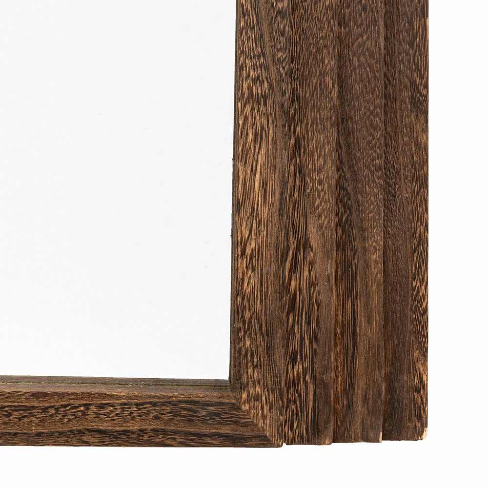 Hoxley Arched Full Length Wall Mirror Dark Wood – 180cm x 80cm - Image 4