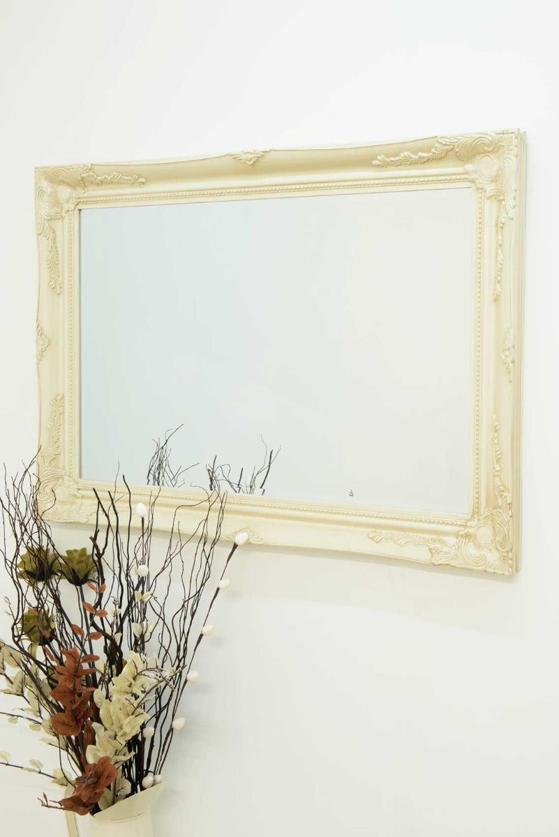 Ivory Wall Mirror 110cm x 79cm - Image 5