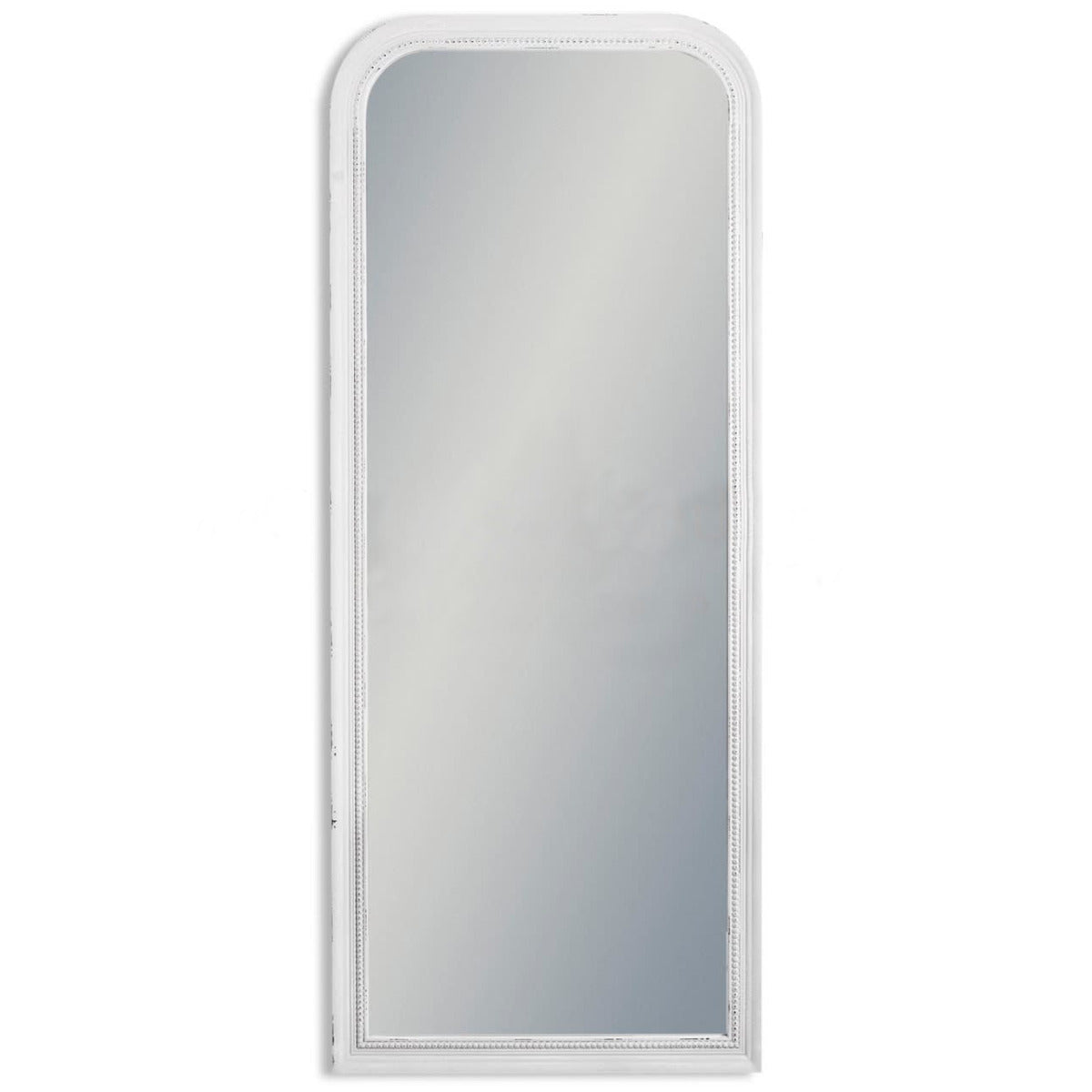 French Grey Beaded Wall & Freestanding Cheval Mirror 163cm x 64cm - Image 3