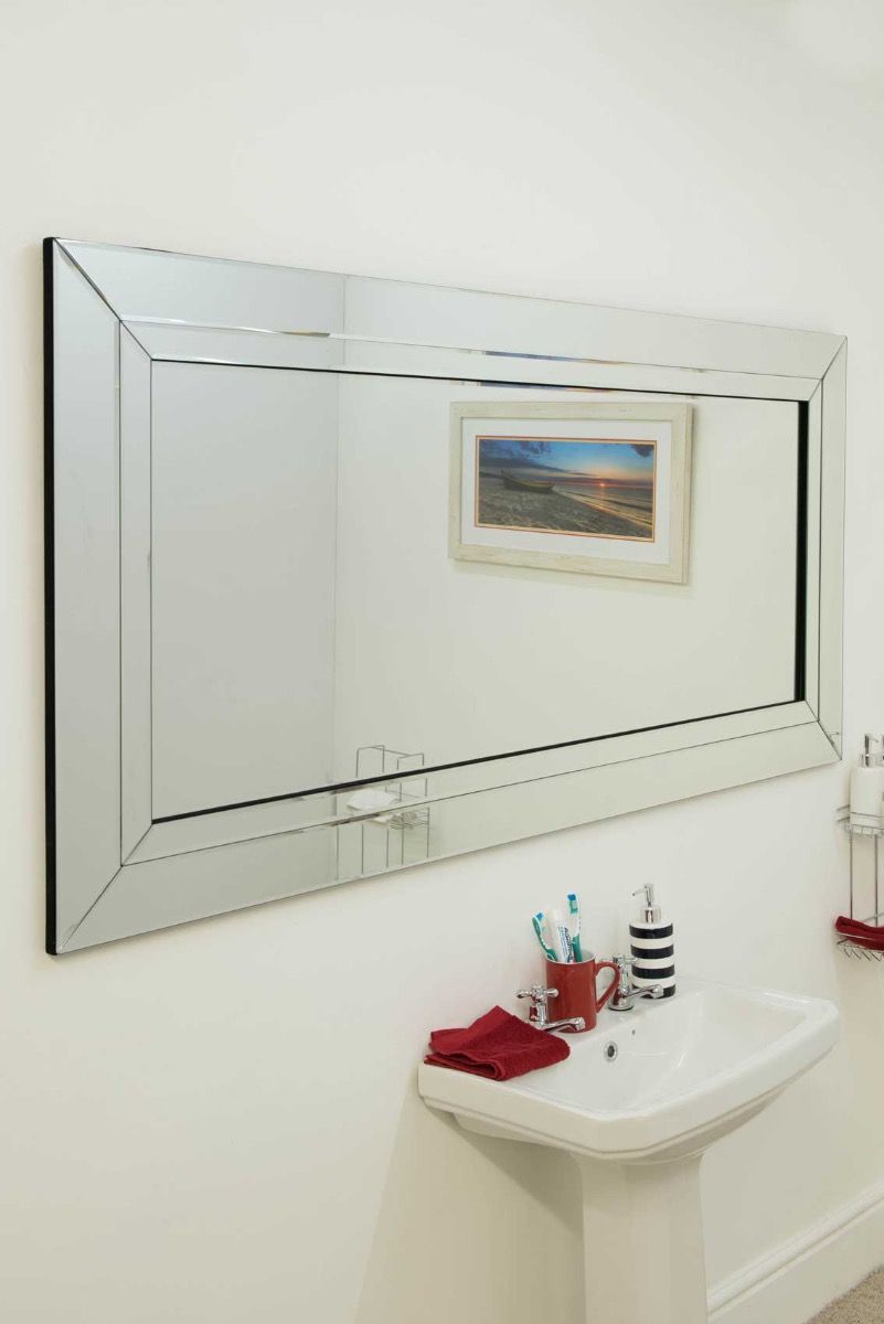 All Glass Full Length Leaner Wall Mirror – 174cm x 85cm - Image 5